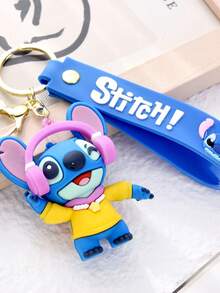 卡通史迪奇钥匙扣毛绒玩偶柔软PVC汽车包挂件小礼物可爱史迪奇 - 史迪奇 - 查看 7