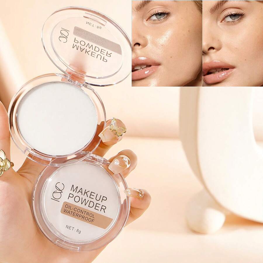 Oil Control, Powder-Free Contouring Compact Powder - Suitable For All Skin Tones, Skin-Friendly Formula, Long-Lasting Natural Bare-Faced Makeup - 5# - View 1