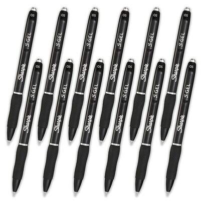  Sharpie S-Gel 中性笔和双头记号笔套装，0.5mm 细头和 0.38mm 超细黑色中性笔 3/6/12 支装，彩色双头记号笔 4 支装，书写流畅，适用于记日记、笔记、办公、学校和大学等场合。