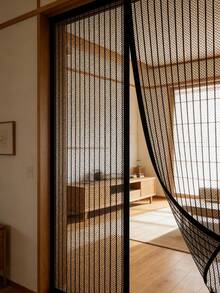 1-4pcs Magnetic Screen Door, Magnetic Closure, Breathable, Thick Mesh, Pet Friendly, Suitable For Front Door, Sliding Door, Anti-Mosquito Screen, Anti-Mosquito Curtain, RV Parts, Anti-Mosquito Net, Standard Width Door - Magnetic Mesh Door And Bug Screen, Black - nhiều màu - Xem 6