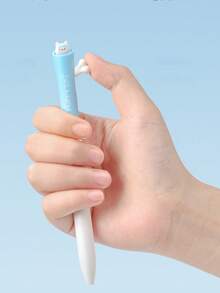 Hộp 4 bút bi kiểu dáng Apple Dog, mực đen 0.5mm, bút viết sáng tạo, đồ dùng văn phòng. - mặc định - Xem 9