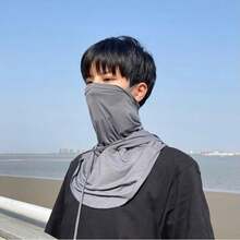 1 Piece / 2 Pieces Set Summer Sunshade Face Mask That Covers The Face And Neck, Providing All-Round Protection. Lightweight, Silky, Breathable, Cool-Feeling, Complete Face Mask. - Multicolor - View 8