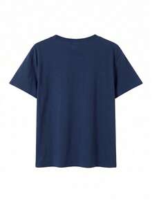 Women T-Shirts - Navy Blue 3 - View 5