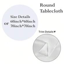 Blue Sage Green Floral Round Tablecloth - 60 Inch Dia Or 70 Inch Dia Chinoiserie Flower Table Cloth Vintage Boho Floral Polyester Fabric Farmhouse Round Table Cover For Kitchen Party Dining Picnic Outdoor Decor - Hoa văn xanh dương 3 - Xem 5