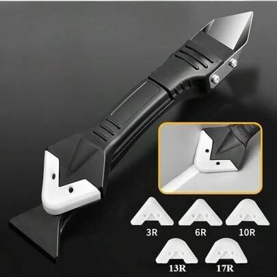 5-In-1 Multi-Function Scraper - Ultimate Home Tool For Glass Glue Removal - Removes Residual Adhesive, Scraper And Smoothing Tool