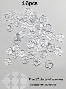 32pcs Transparent Magnifying Nail Stickers, Nail Typing Auxiliary Keyboard Stickers With 3D Raised Long Nails, Transparent DIY Keyboard Cap Self-Adhesive Office Nail Protection, Transparent Glass Material (Includes Round Seamless Nano Transparent Glue) - View 16