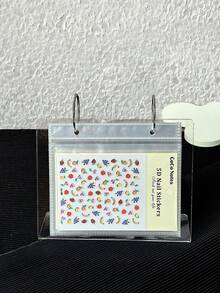 Album đựng sticker nghệ thuật làm móng dung lượng lớn bằng thép không gỉ, giá trưng bày sticker, kệ trưng bày cho tiệm nail, bao gồm 17 trang bên trong (không kèm sticker). - Nhiều màu - Xem 7