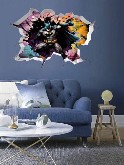  Marvel 3D Sticker - Avengers: The Wall-Climbing Green Giant Wall Sticker - Living Room, Room Decor, Kitchen, Dining Room, Home Decoration Gift, Bedroom Decor Wall Sticker