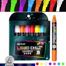 10 piezas de marcadores fluorescentes borrables, tiza líquida lavable y de borrado en húmedo, adecuada para pizarras, letreros de pizarra, pizarras blancas, ventanas de vidrio LED, pintura de ventanas de automóviles, resaltadores de tiza para publicidad - Conjuntos - Ver 17