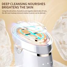 6-In-1 Hot & Cold Facial And Neck Beauty Massage Device, USB Rechargeable LED Photon Light Therapy, 3 Modes For Lifting, Firming And Wrinkle Reduction, Anti-Aging Home Salon-Grade Skincare Device, Suitable For All Skin Types, Birthday And Holiday Gift For Women And Men - Multicolor - View 10