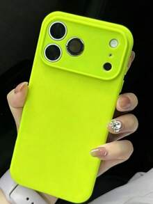 液态硅胶手机壳，适合作为礼物送给男友、朋友和家人 - 綠色 - 查看 1