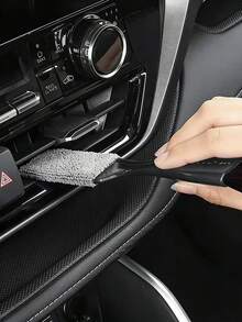 Car Interior Detail Cleaning Brush - Soft Bristle Cleaning Tool, Suitable For Dashboard, Vents And Crevices - No Battery Required, Plastic Duster Brush For Car Detail And Interior Cleaning | Stylish Handle Brush | Plastic Bristles, Christmas Gift - Multicolor - View 4