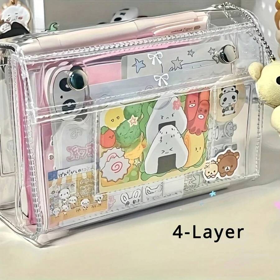 Office & Stationery Storage Set - Clear - View 1
