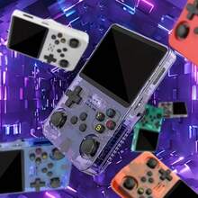 The R36S Retro Handheld Game Console Features A 3.5-Inch Screen, Classic Entertainment Experience, 64GB Of Storage, USB Charging, A Rechargeable Battery, And Instant Play. - View 2