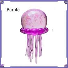 Jellyfish Squid, Jellyfish Design Squeeze Pressure Ball, Fidget Pressure Ball, Ice Squeeze Cube Drop Maltose Ball, Used For Sensory Anxiety And Stress Parties - 紫色 - 查看 1