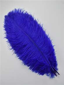 5pcs 12-14 Inch Colorful Artificial Ostrich Feathers, Handmade Crafts, Wedding Decor, Tabletop Centerpiece, Carnival Decoration - 5pcs 30.35cm Ostrich Feathers - View 16