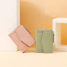 New Women's Tri-Fold Wallet Multi-Functional Foldable Short Card Holder/Money Clip. - Multicolor - View 2
