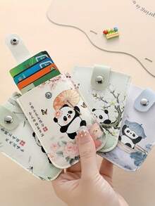 1 chiếc ví đựng thẻ rút gọn, bảo vệ thẻ ID, thẻ ngân hàng, nhiều ngăn, mới, siêu mỏng, nhỏ gọn. - Nhiều màu - Xem 1