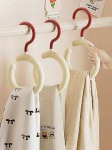 Rotating Scarf Hat Hanger Rack Multi-Function Round Tie Display Stand Indoor Wardrobe Bedroom Storage Organization Holder Auxiliary Hook Mount Wall Closet Organizer Accessories For Home Decor - Multicolor - View 3