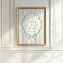1pc Frameless "Good To Be Home" Cozy Minimalist Wall Art Canvas Poster Print For Living Room, Bedroom, Dorm Room Decor - Font - View 3