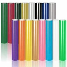 熱轉印乙烯基貼布 16 張，12x10 英吋 T 恤熨燙乙烯基，16 種高級顏色，適用於所有針織衣物 - 黑白斜16 - 查看 7