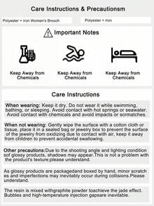 1枚手工缎面3D立体花朵胸针，优雅简约翻领别针，高端时尚配饰，适合女士日常佩戴 - 米色 - 查看 5