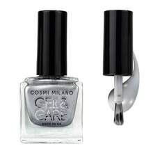 COSMI MILANO Made In Uk 8ml Gel Effect Nail Polish With Moisturizing And Nourishing Treatment For Nails, Professional Salon Glossy Finish, Harmless Formula, Long-Lasting And Quick-Drying Natural Transparent Gel The Colors Of Intense Summer And Travel Holidays. - ARGENTO METAL 274 - 查看 4