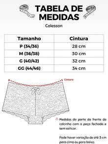Kit 4 Shorts Panties Calesson Shorts Briefs Sensual Lace - Calesson - 彩色 - 查看 5