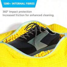 1pc Durable Shoe Washing Bag, Suitable For All Shoe Types - Sturdy Polyester Zipper Closure, Soft Fleece Lining, Reusable, Great For Sneakers, Casual Shoes And Sandals - Washing Machine Shoe Bag, Holiday Essential, Travel Essential,Graduation Season - Multicolor - View 6