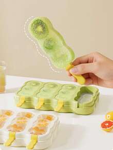 Khuôn làm kem, khay làm đá, kem que tự làm, máy làm đá viên cho trẻ em - Nhiều màu - Xem 6