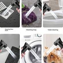 马桶冲水喷头，宠物清洁沐浴喷头，G1/2口径金属阀体，多用途，手持式喷头，可用于马桶、浴缸、浴室清洁 - A - 查看 6