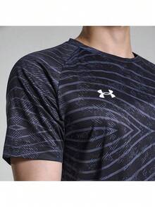 Áo thun ngắn tay thoáng khí Under Armour Unisex Xuân Hè 2026 mới dành cho bóng đá, tập luyện, chạy bộ, thể dục 24500510-001 - màu đen - Xem 8
