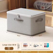 Caja de almacenamiento con cerradura, utilizada para organizar ropa, mantas, juguetes en armarios, caja de almacenamiento plegable con contraseña - 45x30x30cm - Ver 16