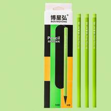 10pcs Green HB Thick Pencils, Suitable For Sketching, Writing Practice, Durable And Not Easy To Break, School & Office Supplies - Sets - View 10