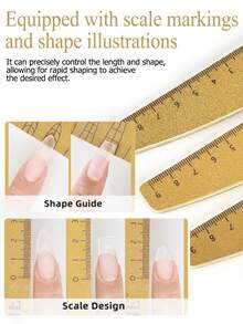 10件套，带刻度，可水洗，耐磨，包含卸甲棒、砂纸条、指甲锉、指甲修型辅助工具。这是一款简单易用的美甲工具（6件/1件）。 - 黃色 - 查看 3