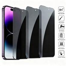 BOLLYMORE 3pcs Privacy Screen Protector, Compatible With IPhone 17/16/16e/15/14/13/13 Pro/12/11/17 Pro Max/17 Air/16 Pro Max/15 Pro Max/14 Pro/Plus/Mini/X/XR/XS Max/7/8, 9H+ Tempered Glass, Compatible With Dynamic Island, Anti-Scratch, Full Coverage, Privacy Anti-Peeping - 3pcs Privacy Glass - View 34