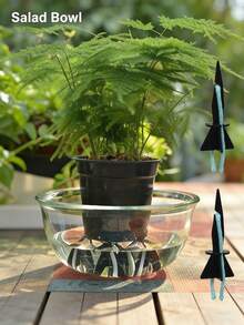 10支装塑料植物自吸水杆，可调节缓释浇水棒，适合假期期间植物养护和盆栽植物使用。 - 多色 - View 7