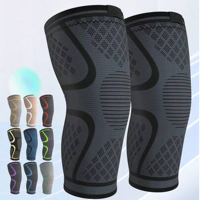 2 Stücke Unisex Kompressionsärmel für Knie, für Knieschmerzen beim Laufen, Kniestütze für Sport, lindert Meniskusriss, Kreuzbandriss und Arthrose Schmerzen