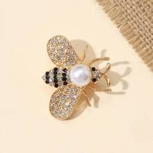 Elegante Bienen-Brosche, luxuriöse Ansteckblume für den Revers, rutschfestes Anzug-Accessoire - Verschiedenfarbig - Übersicht 5