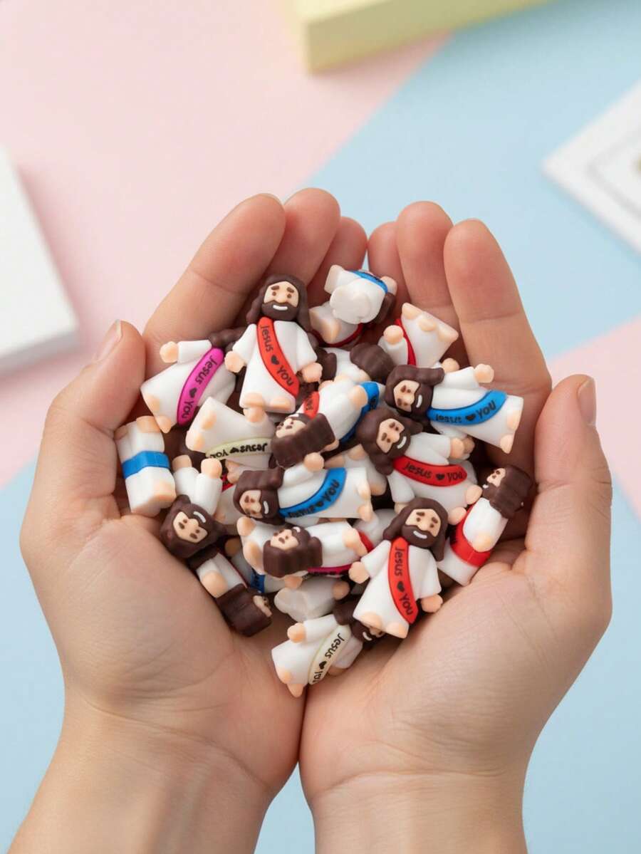 10/20个迷你耶稣摆件，“耶稣爱你”，耶稣玩具，小耶稣玩偶，捉迷藏游戏，周日派对礼物（颜色随机），迷你耶稣，基督教玩具，小型玩具，基督教玩具，派对礼物，耶稣，玩具，耶稣礼物，耶稣玩偶，迷你耶稣，耶稣，迷你耶稣，基督教用品，耶稣，基督教用品，迷你耶稣