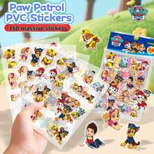 Paw Patrol 24款可爱狗狗图案装饰卡片和和纸胶带贴纸。包含Rubble、Chase、Rocky、Zuma、Skye、Everest、Tracker、Tuck、Ella、Rex、WildCat和Liberty等角色，采用PVC材质，颜色柔软随机。适用于手工制作、礼品包装、手机、杯子、行李箱、笔记本、日常装饰、生日主题和DIY项目。（图片仅供参考，请以实物为准，包装盒可能有所不同） - 彩色 - 查看 3