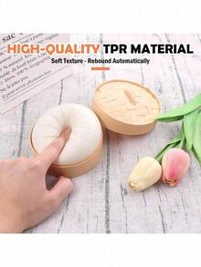 1/3/5 món đồ chơi giảm căng thẳng hình bánh bao dễ thương, mềm mại, thích hợp làm phần thưởng trong lớp học và quà tặng. - Nhiều màu - Xem 2