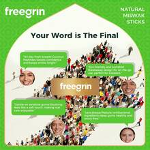 Bàn chải đánh răng FREEGRIN hương dừa mới, làm từ cây Miswak tự nhiên, cực kỳ tươi mát, chiết xuất từ cây Miswak chính hiệu của Ả Rập, giúp tăng cường sức khỏe nướu, làm chắc răng và làm thơm hơi thở. Bàn chải đánh răng Miswak Siwak - Màu xanh chanh - Xem 7