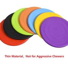 1pc/2pcs/3pcs/5pcs Soft Non-Slip Dog , Silicone Game Disc, Anti-Chew Dog Toy, Christmas Gift For Pets, Puppy Training Interactive Fun Dog Supplies, Random Color, Not Suitable For Aggressive Chewing Dogs - Multicolor - View 5