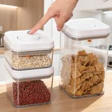 Airtight Food Storage Containers With Lids - Pressure Seal Design Suitable For Snacks, Cookies, Cereals, Fruits, Nuts, Spices And Sugar - Reusable Kitchen Storage Jars - Multicolor - View 3