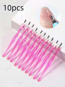 Rosa nagelbandstrimmer/borttagare, plasthandtag, nagelbandsmatare, gumminagelrengörare, förhårdnadsborttagare, manikyrverktyg, unisex - Multifärgad - Visa 11