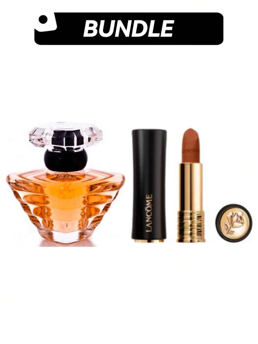 Lancôme 【香水套装】珍爱女士香水喷雾+魅惑哑光唇膏淡香精+217裸色香水（30毫升）+3.4克 - 多樣化香型 - 查看 1