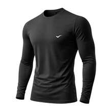 Thermal Shirt Second Skin T-Shirt UV Protection Compression Cold Heat Men's Blouse FENIX - Black - View 2