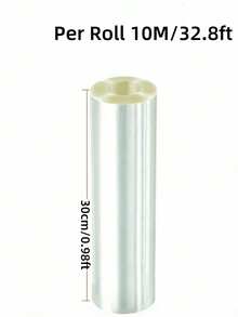 1 Roll Extra Long Transparent Cake Edging, Made Of PET Material, Cake Packaging Film, Used For Decorating Mousse, Chocolate Pastries, Baking Tools, Cake Decorations, Kitchen Supplies - Easily Make Delicious Cakes - Clear - View 15