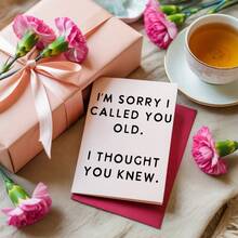 1pc Birthday Greeting Card About Friends Getting Older, Suitable For Sending To Partner, Friends, Colleagues (With Envelope) - Greeting Cards That Tease Your Age - View 5